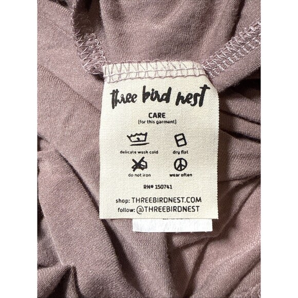 NWT Three Bird Nest Skirt Large Tan Boho Asymmetrical Ruffle Made USA Festival - Picture 8 of 11